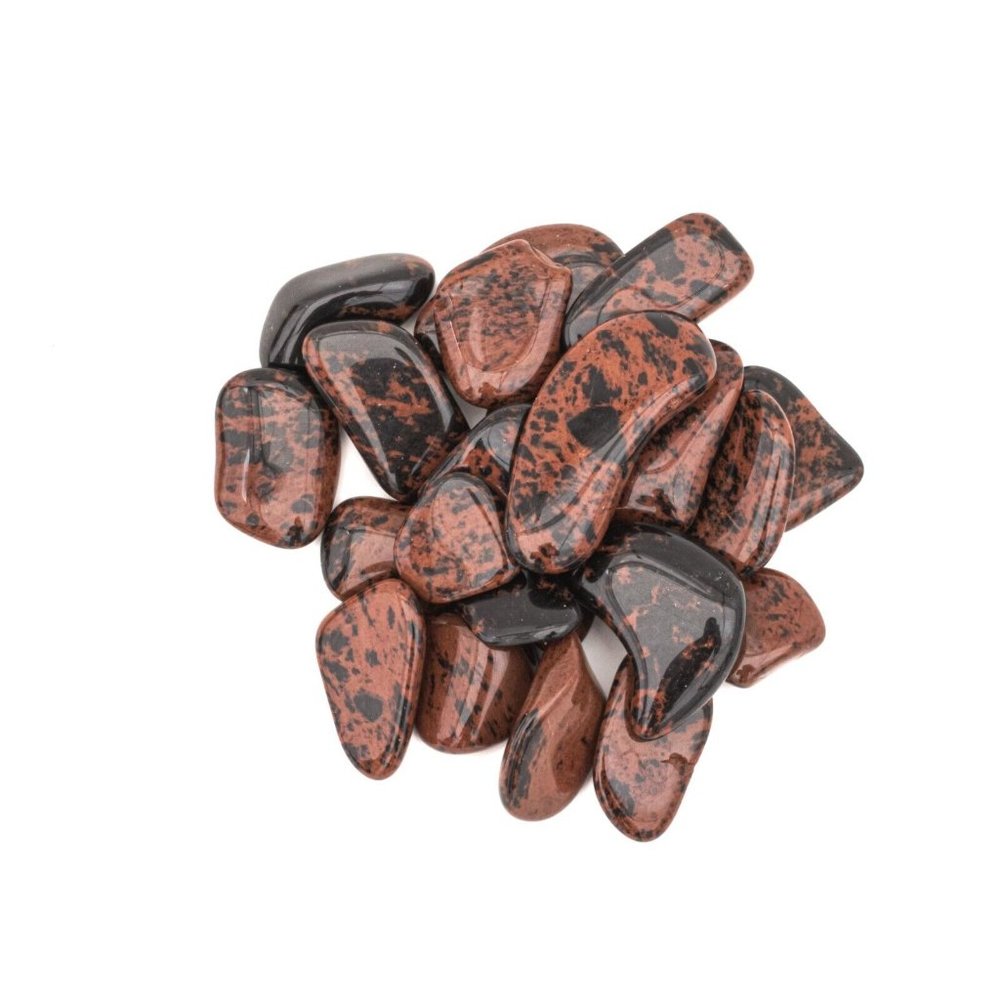 50g Small Tumbled Mahogany Obsidian Crystals Bulk Rocks Gemstones Healing Gems